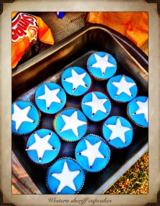 Sheriff cupcakes