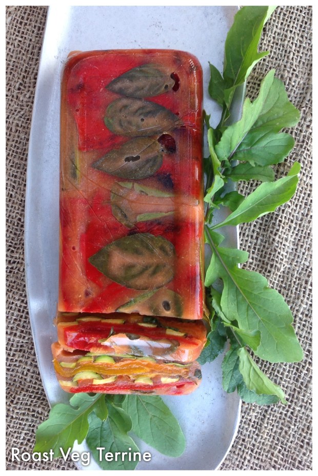 Roast veg terrine