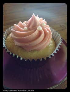 Rosewater cupcake