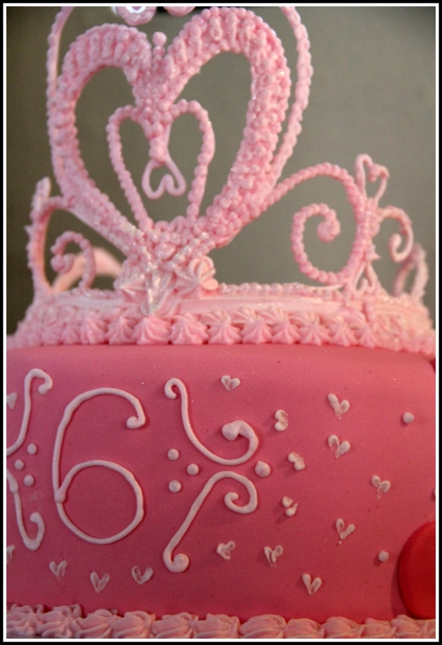 Pink Princess Tiara Cake 2